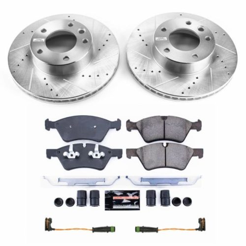 2005-2010 Mercedes-Benz G55 AMG Front Z23 Evolution Sport Brake Kit - Heavy Duty Drilled & Slotted Rotors with Carbon-Fiber Ceramic Pads - Premium Replacement