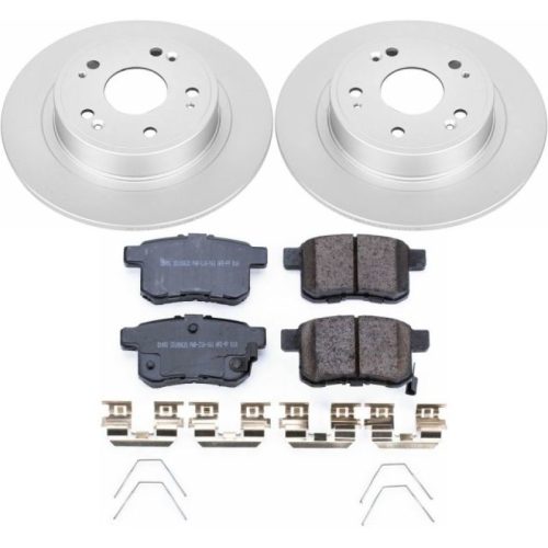 2011-2014 Honda Accord & Acura TSX Rear PowerStop Z17 Evolution Geomet Coated Brake Rotor and Ceramic Pad Assembly - Heavy-Duty Fleet Replacement