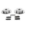 1992-1998 Lexus SC300 Rear Brake Upgrade Kit with Drilled & Slotted Rotors and Carbon-Fiber Ceramic Pads - Premium Replacement