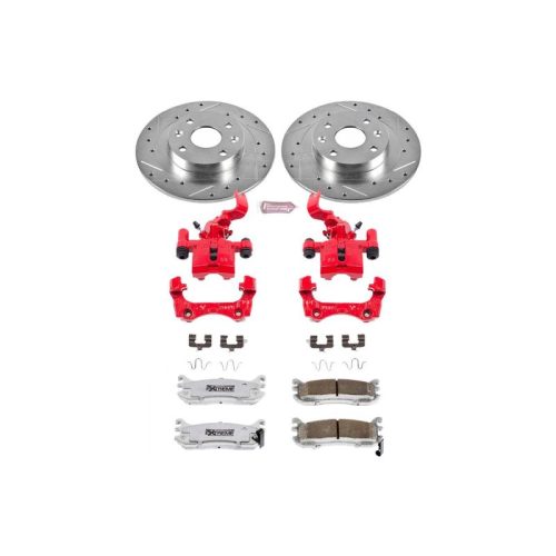 1995-2001 Mazda Miata Rear Z26 Street Warrior Brake Upgrade Kit with Drilled & Slotted Rotors - Premium Replacement