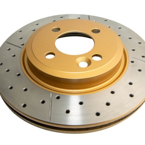 DBA Street Series Drilled and Slotted Rotor Front 2002-06 Mini Cooper - Premium Replacement
