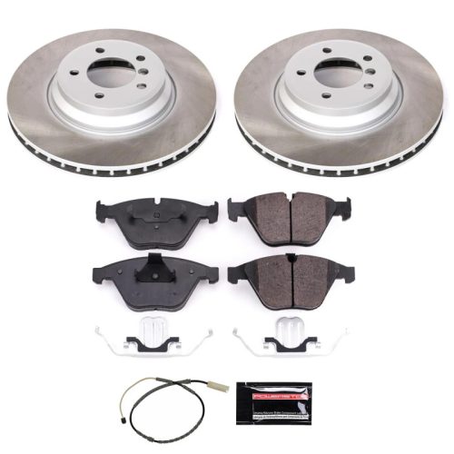 2011-2015 BMW 3 Series & X1 Front Semi-Coated Rotor Brake Assembly - Heavy-Duty Replacement for Fleet Use