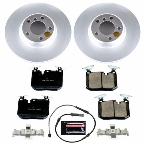 2013-2017 BMW 228i Front Z23 Evolution Sport Coated Brake Rotor and Carbon-Fiber Ceramic Brake Pads - Premium Replacement