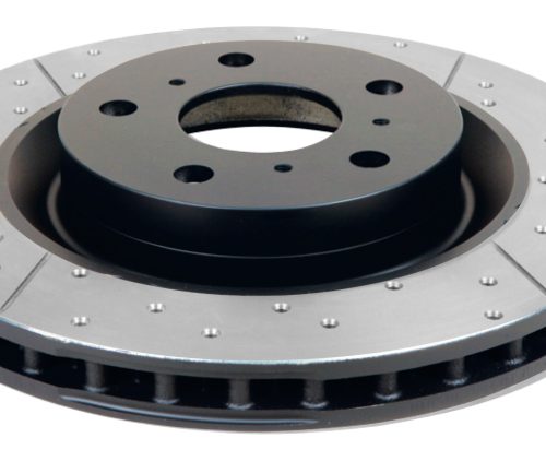 DBA Street Series Rotor for Chevrolet Corvette 2004-2012 and Cadillac XLR Front Drilled and Slotted Replacement