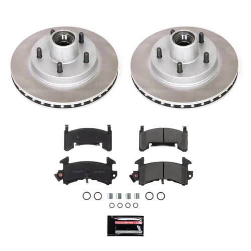 1991-1999 GMC Sonoma & Isuzu Hombre Front Heavy-Duty Semi-Coated Rotor Brake Assembly - Premium Replacement