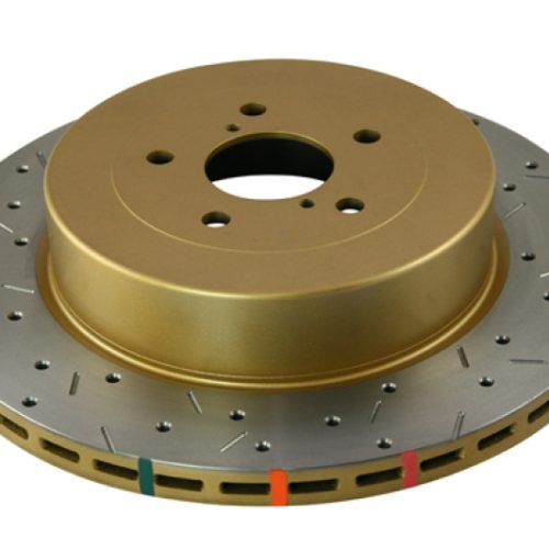DBA 4000 Series XS Rotor for Subaru Impreza 2004-2012 Rear Drilled and Slotted Replacement