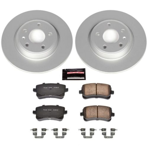 2009-2013 Audi A4 & A5 Rear Z23 Evolution Sport Coated Brake Rotor and Carbon-Fiber Ceramic Pad Assembly - Premium Replacement
