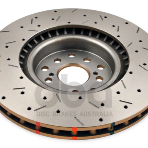 DBA 4000 Series XS Brake Rotor for Subaru Impreza 2004-2014 Front Drilled and Slotted Premium Replacement - Image 7