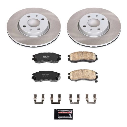 1993-1995 Eagle Summit Front Semi-Coated Rotor Brake Kit - Premium Replacement for Heavy-Duty Fleet and Commercial Vehicles