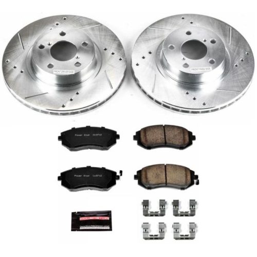 2003-2007 Subaru Impreza Front PowerStop Z23 Evolution Sport Brake Upgrade Kit - Premium Heavy-Duty Rotors and Carbon-Fiber Ceramic Pads