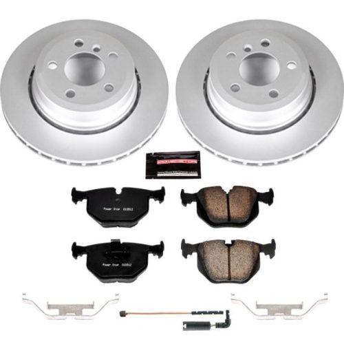 2004-2010 BMW X3 Rear Brake Rotor and Carbon-Fiber Ceramic Brake Pad Assembly - Heavy-Duty Performance Upgrade