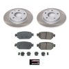 2017-2020 Mazda 3 & CX-3 Rear Semi-Coated Rotor Brake Kit - Heavy-Duty Replacement with Ceramic Pads and Hardware