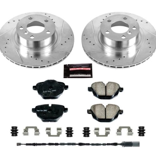 2011-2017 BMW X3 Rear Z23 Evolution Sport Brake Kit - Premium Heavy-Duty Brake Upgrade with Drilled & Slotted Rotors and Carbon-Fiber Ceramic Pads