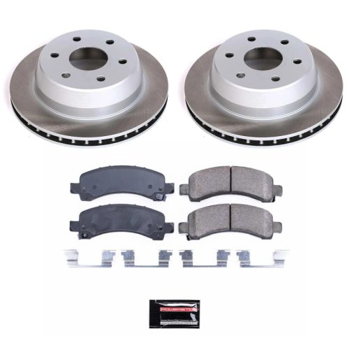 2007-2008 Chevrolet Express 1500 / GMC Savana 1500 Rear Semi-Coated Rotor Brake Assembly - Heavy-Duty Replacement for Fleet and Commercial Vehicles