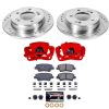 2012-2014 Hyundai Veloster, 2014 Kia Forte & Koup Rear PowerStop Z23 Evolution Sport Brake Upgrade Kit with Calipers - Premium Replacement