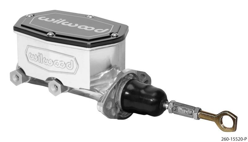 Compact Tandem Master Cylinder with 7/8 inch Bore and Pushrod for Mustang