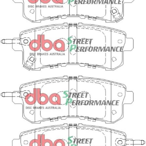 DBA Street Series Brake Pads Rear - Fitment for 2011-18 Infiniti QX56 QX80 and Nissan Armada - Premium Replacement