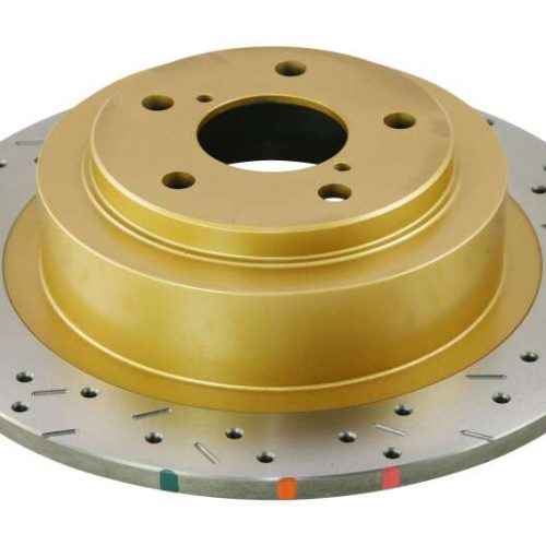 DBA 4000 Series Rear Drilled and Slotted Rotor for Subaru Impreza and Baja 2001-05 - Premium Replacement - Image 6