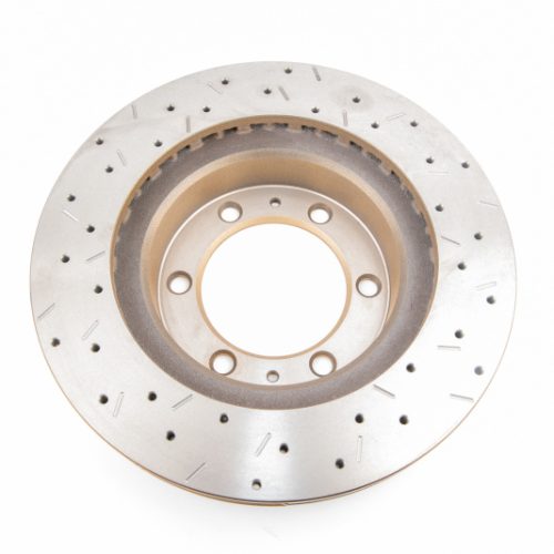 DBA 4000 Series XS Rotor for Toyota Tacoma and Lexus GX470 Front Drilled and Slotted - Premium Replacement - Image 2