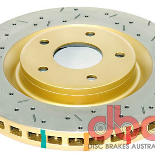 DBA 4000 Series Front Drilled and Slotted Rotor for Chevrolet Corvette 1998-2007 - Premium Performance Replacement