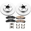 2000-2001 Ford Explorer Front Z17 Evolution Geomet Coated Brake Rotor and Ceramic Brake Pad Assembly - Premium Replacement