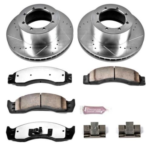 1990-2002 Ford E-450 Super Duty Rear Brake Rotor and Carbon-Fiber Ceramic Brake Pad Assembly - Heavy-Duty Truck & Tow Performance Upgrade