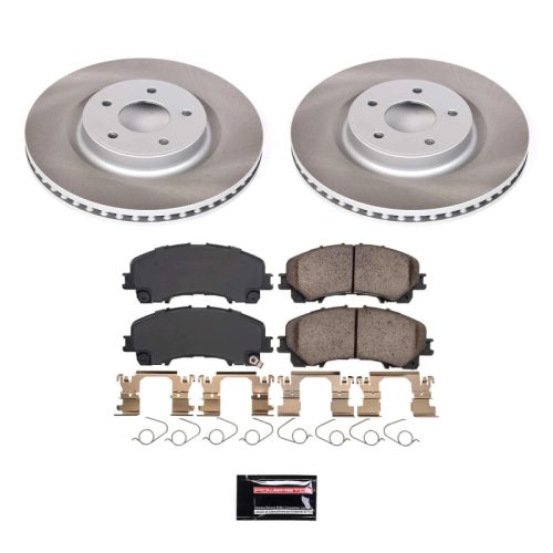 2014-2017 Infiniti Q50 & QX50, 2017 Infiniti Q60 Heavy-Duty Semi-Coated Rotor Brake Assembly - Premium Replacement