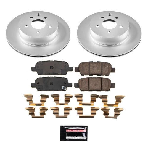 2020-2022 Cadillac CT4 Front Heavy-Duty Geomet Coated Brake Rotor and Ceramic Pad Assembly - Premium Replacement
