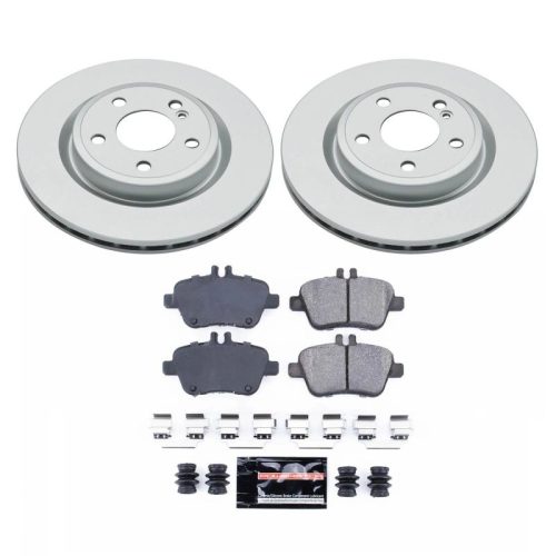 2014-2018 Mercedes-Benz CLA250 Rear Brake Rotor and Carbon-Fiber Ceramic Brake Pads - Premium Replacement