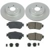 2018-2019 Nissan Leaf Rear PowerStop Z17 Evolution Geomet Coated Brake Rotor & Ceramic Pad Assembly - Heavy-Duty Fleet Replacement