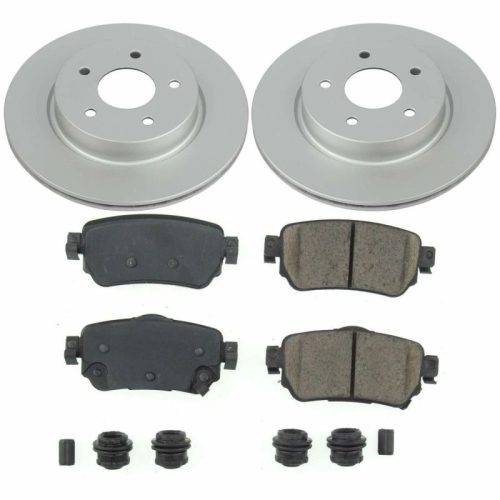 2018-2019 Nissan Leaf Rear PowerStop Z17 Evolution Geomet Coated Brake Rotor & Ceramic Pad Assembly - Heavy-Duty Fleet Replacement
