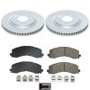 2022-2023 Ford F-150 Lightning Front Brake Rotor and Ceramic Brake Pad Assembly - Premium Replacement