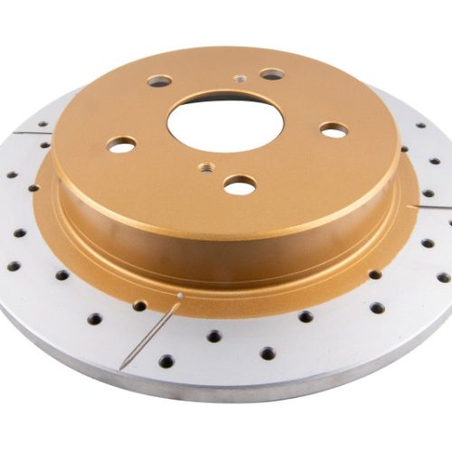 DBA Street Series Rear Drilled & Slotted Rotor for Toyota Camry 2018-2020 with Electronic Parking Brake - Premium Replacement