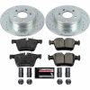 2017-2018 Mercedes-Benz C300 Rear Z23 Evolution Sport Brake Kit – Heavy-Duty Drilled & Slotted Rotors with Carbon-Fiber Ceramic Pads - Premium Replacement