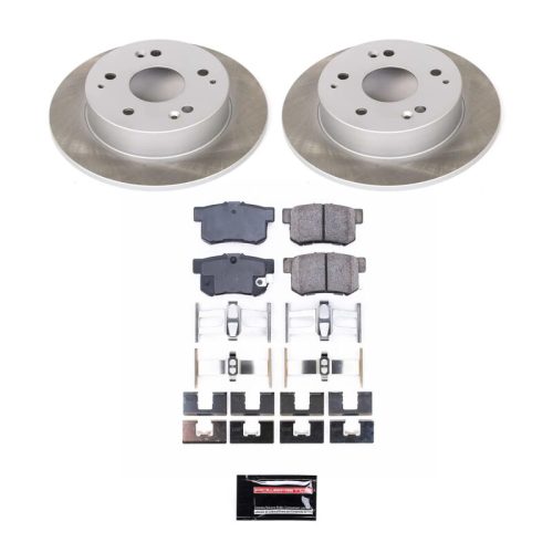 1997-2002 Honda Accord, 1998-2002 Acura Integra Rear Semi-Coated Rotor Brake Assembly - Heavy-Duty Fleet Replacement