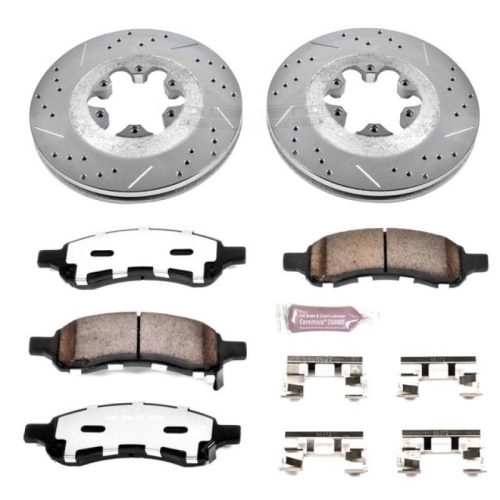 2009-2012 Chevrolet Colorado & GMC Canyon Front Heavy Duty Brake Rotor and Carbon-Fiber Ceramic Brake Pad Assembly - Premium Replacement