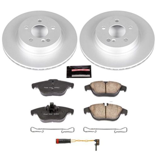 2010-2013 Mercedes-Benz C250, 2009-2012 Mercedes-Benz C300 & E350 Heavy-Duty Brake Rotor and Carbon-Fiber Ceramic Pad Assembly - Premium Replacement