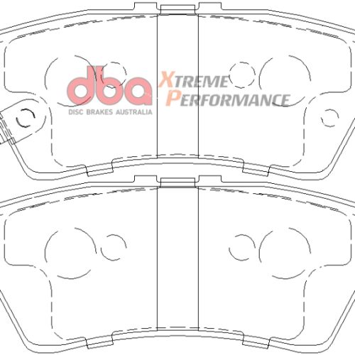 DBA XP Performance Brake Pads for Nissan Pathfinder 2004-2011 Rear Application - Heavy-Duty Friction and High Initial Bite