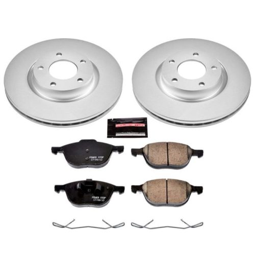 2004-2009 Mazda 3 and Mazda 5 Front Brake Rotor and Ceramic Pad Assembly - Premium Replacement