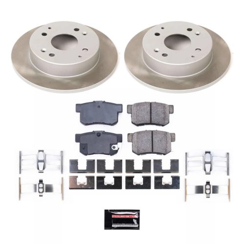 1992-1997 Honda Accord Rear Semi-Coated Rotor Brake Assembly - Heavy-Duty Fleet Replacement