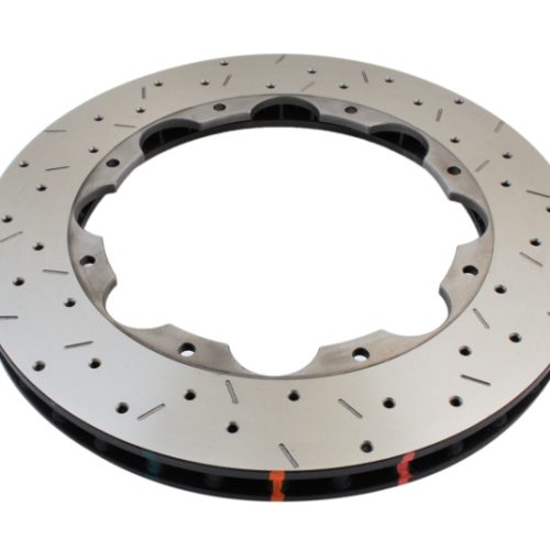 DBA 5000 Series Drilled and Dimpled Rear Replacement Rotor for Nissan GT-R 2009-15 - Premium Heavy-Duty Brake Rotor - Image 2