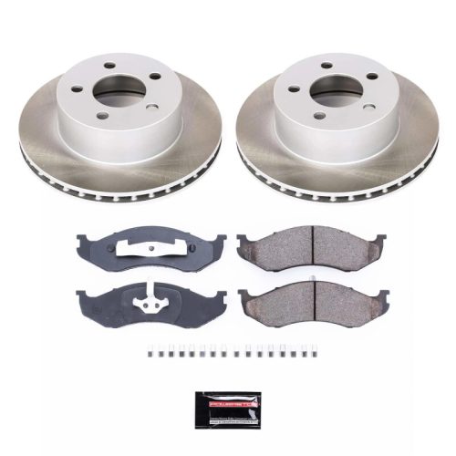 1990-1999 Jeep Wagoneer, Cherokee Front Semi-Coated Rotor Brake Assembly - Premium Replacement