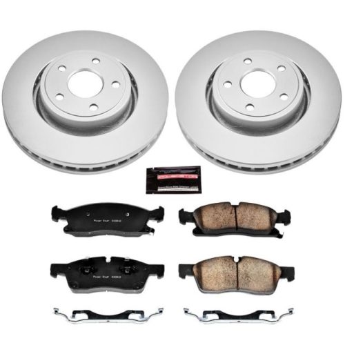 2011-2012 Jeep Grand Cherokee & Dodge Durango Heavy-Duty Brake Rotor and Ceramic Pad Assembly - Premium Replacement