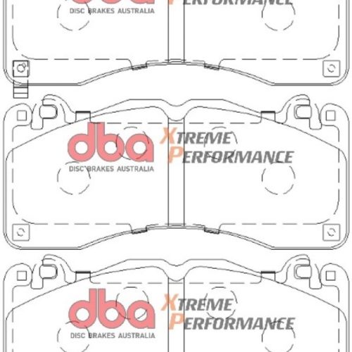 DBA XP Performance Brake Pads for Ford Mustang 2015-17 Front Heavy-Duty Brake Pad Assembly - Premium Replacement