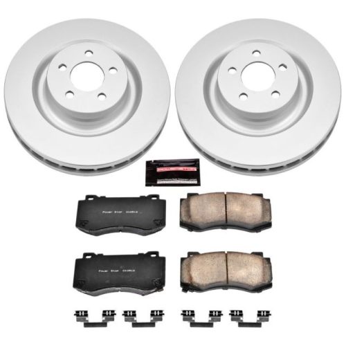 2006-2010 Dodge Charger, Magnum, Challenger Front Brake Rotor and Ceramic Pad Assembly - Premium Replacement