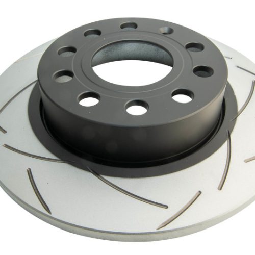 DBA Street Series T2 Slotted Rear Brake Rotor for 2005-2011 Volkswagen Jetta and Golf - Premium Replacement - Image 2
