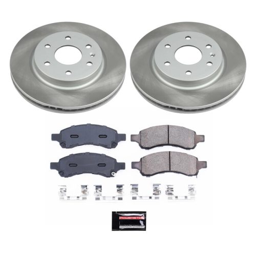 2009-2010 Buick Enclave, 2009-2010 GMC Acadia, Saturn Outlook, Chevrolet Traverse Front Semi-Coated Rotor Brake Assembly - Premium Replacement