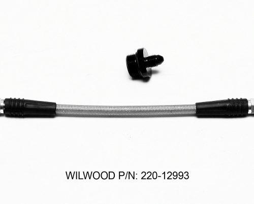 220-12993 Wilwood Flexline Kit Billet Reservoir for Heavy-Duty Hydraulic Systems Drop-in
