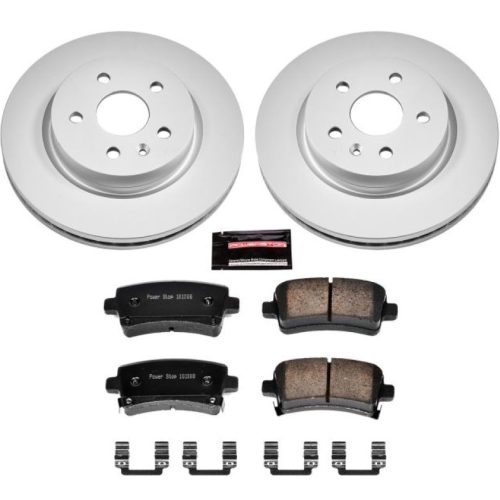 2011-2013 Buick LaCrosse, Regal & Chevrolet Malibu Rear PowerStop Z17 Evolution Geomet Coated Brake Rotor and Ceramic Pad Assembly - Heavy-Duty Fleet Replacement