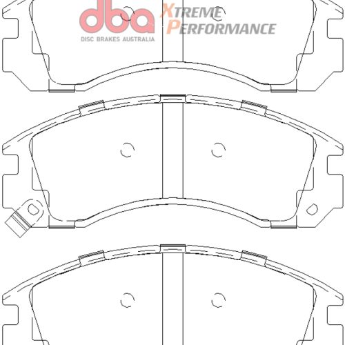 DBA XP650 Performance Brake Pads Front Fitment 1999-2003 Mitsubishi Montero Sport and Galant - Heavy-Duty High Friction Replacement